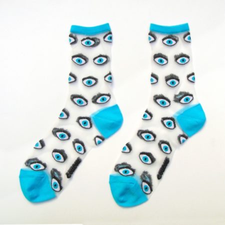 Διαφανείς κάλτσες μάτι – Μπλε