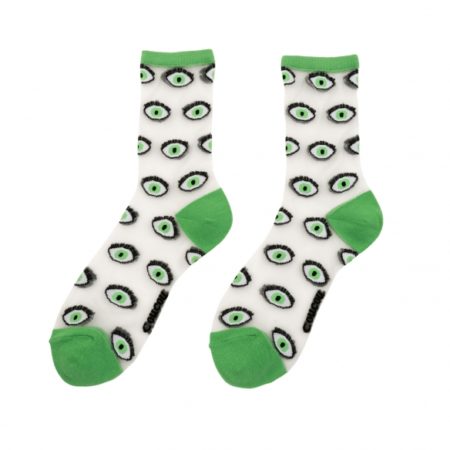 Διαφανείς κάλτσες μάτι – Green