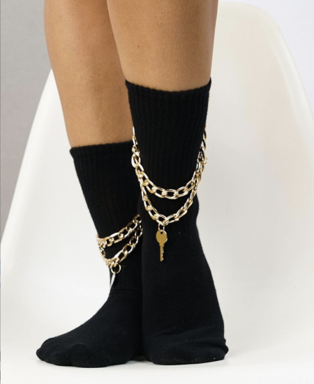 Socks with chains
